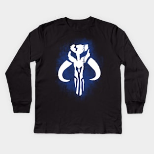 Mythosaur (blue) Kids Long Sleeve T-Shirt